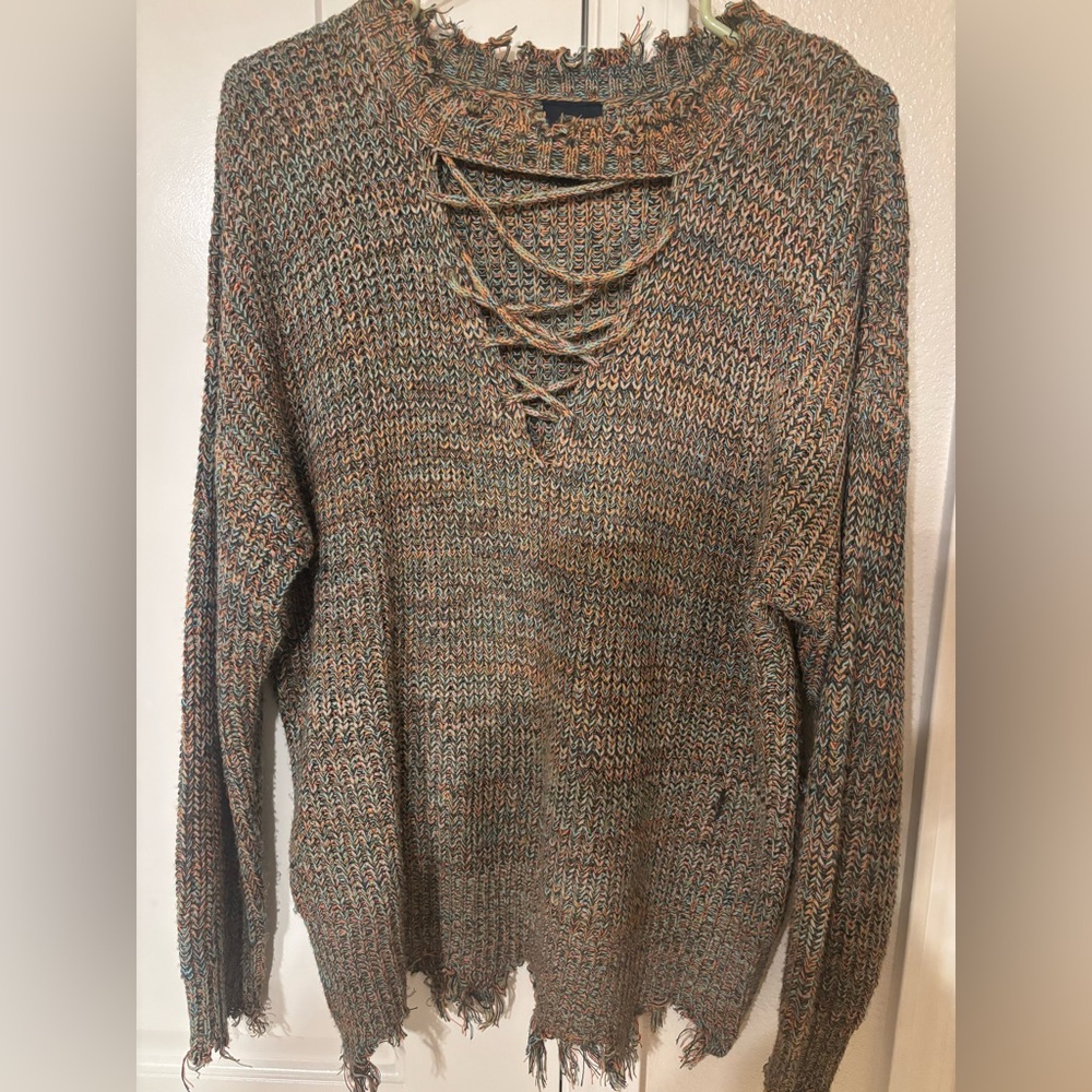 Daytrip Multicolor V-Neck Sweater